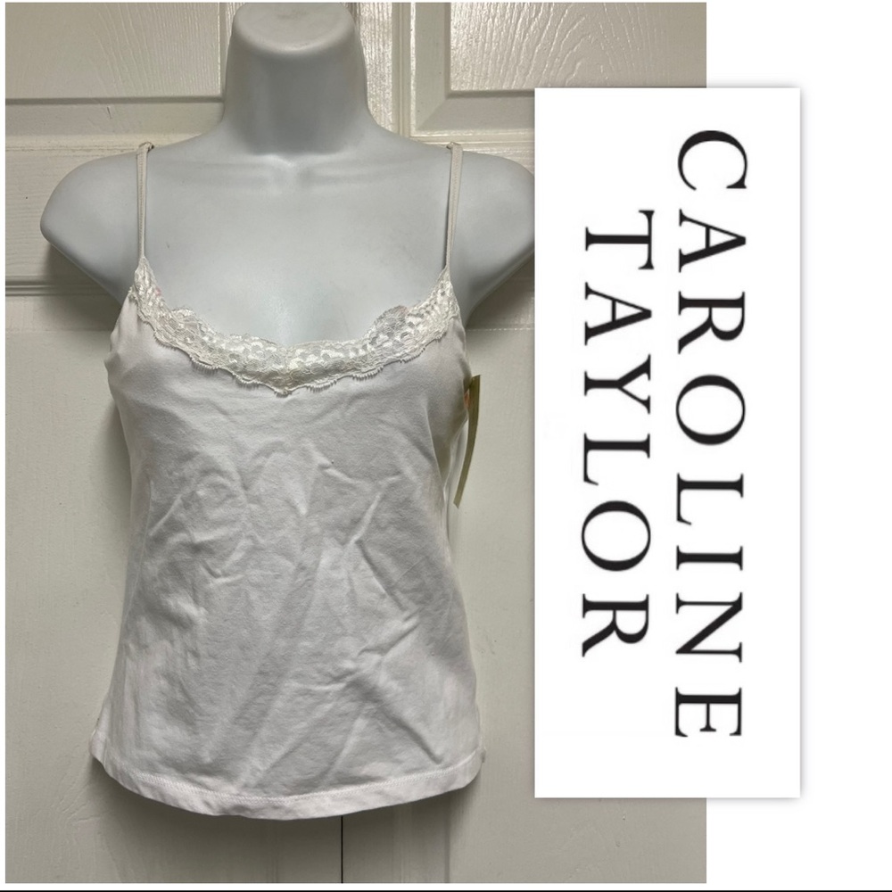 Carolyn Taylor True White Knit Stretch Cami